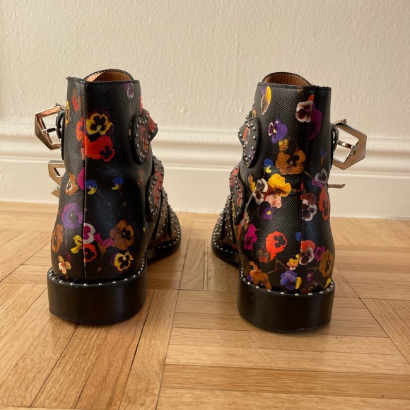 Givenchy Floral Ankle Buckle Boot Size 38.5 - Picture 10 of 11